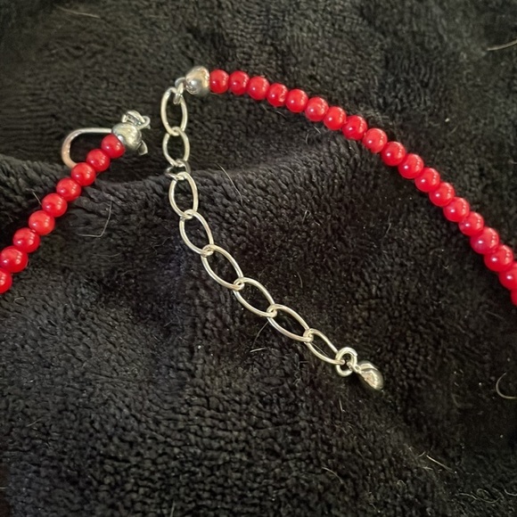 Red Sea Bamboo Coral Beaded Necklace by Jay King - Picture 7 of 11